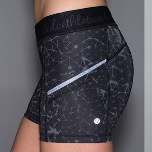 Lululemon What The Sport Short *Full-On Luxtreme in Star Crushed Coal Black